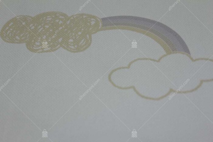 8902-2 Bulutlu Çocuk Odası Duvar Kağıdı Detay