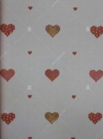 8905-1 Kalp Desenli Çocuk Odası Duvar Kağıdı