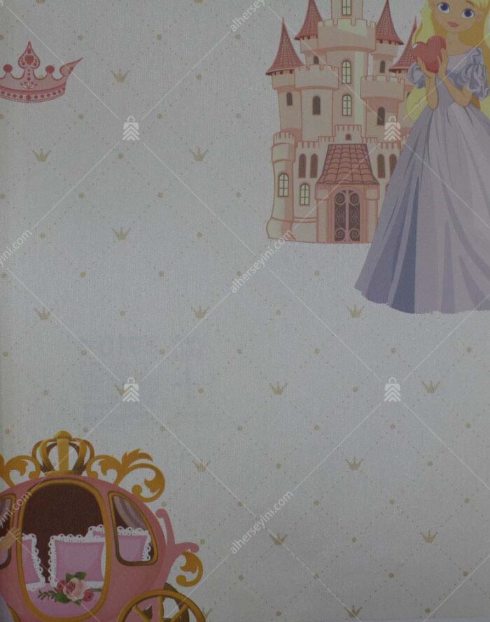 8910-1 Prenses Desenli Duvar Kağıdı