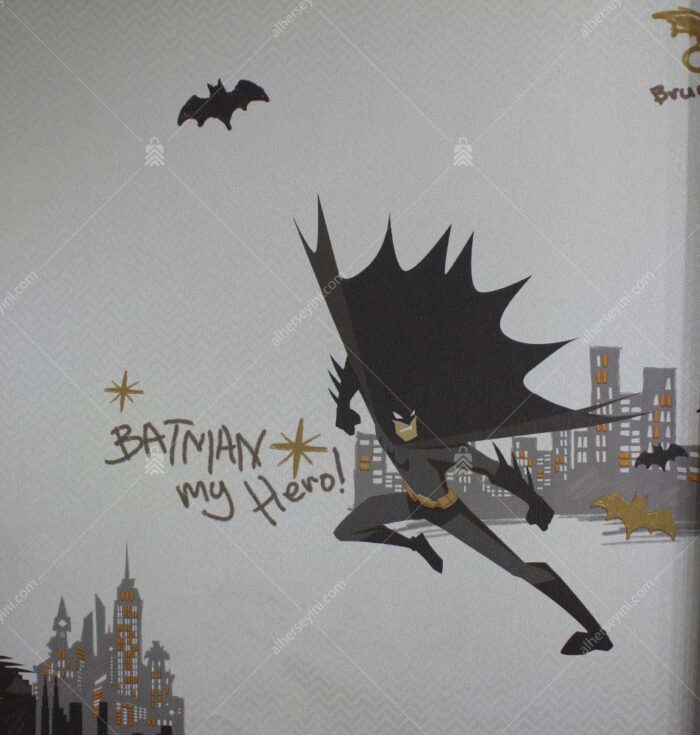 8918-1 Batman Desenli Duvar Kağıdı