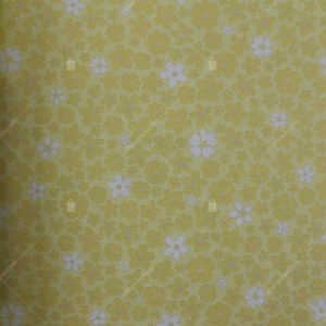8930-1 Sarı Çiçek Desenli Duvar Kağıdı