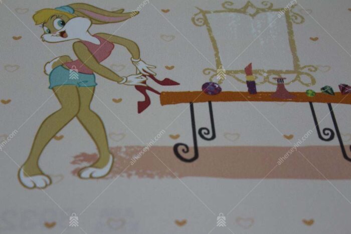 8932-1 Lola Bunny Desenli Duvar Kağıdı Detay