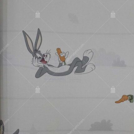 8934-1 Bugs Bunny Desenli Duvar Kağıdı