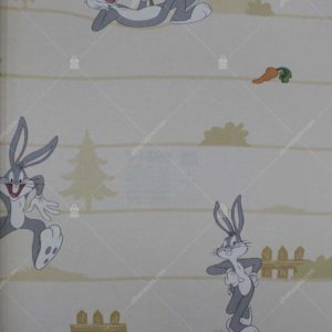 8934-2 Bugs Bunny Desenli Duvar Kağıdı