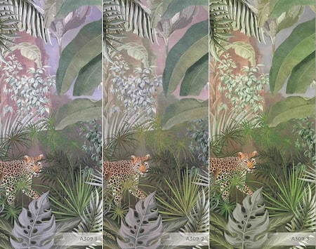 A309-colors-leopard-in-tropical-forest-poster-mural-wallpaper-tropikal-ormandaki-leopar-poster-duvar-kagidi-amazon