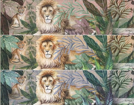A310-colors-lion-and-cub-in-tropical-forest-poster-mural-wallpaper-tropikal-ormandaki-aslan-ve-yavrusu-poster-duvar-kagidi-amazon