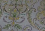 9901-4 Gri, Pembe ve Sarı Modern Damask Desenli Duvar Kağıdı Detay
