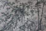9909-3 Yeşil Tropikal Hayvanlar Desenli Duvar Kağıdı Detay