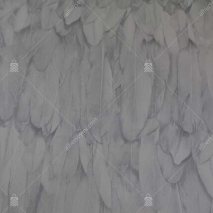 9913-1 Beyaz Kuş Tüyü Desen Duvar Kağıdı Detay