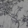 9914-1 Beyaz ve Siyah Modern Çiçekli Duvar Kağıdı Detay