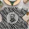 ASK2107 İkonik Tasarım Van Gogh Zebra Desenli Kumaş Amerikan Servis