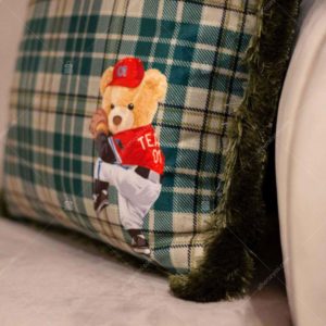 EY262 Beyzbol Teddy Fırfırlı Yastık Detay