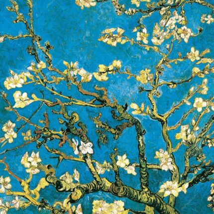 M897-3 Moneta Çiçek Açan Badem Ağacı Sanatsal Tasarım Duvar Posteri