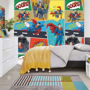 2035 Warner Bros Süpermen Çocuk Odası Poster Duvar Kağıdı Uygulama