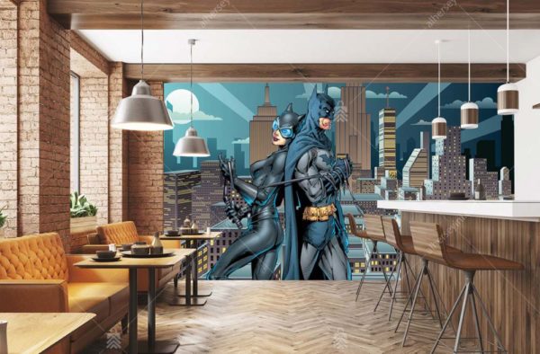 2043 Warner Bros Batman Çocuk Odası Poster Duvar Kağıdı Uygulama