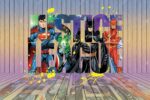 2056-4 Warner Bros Justice League Çocuk Odası Poster Duvar Kağıdı