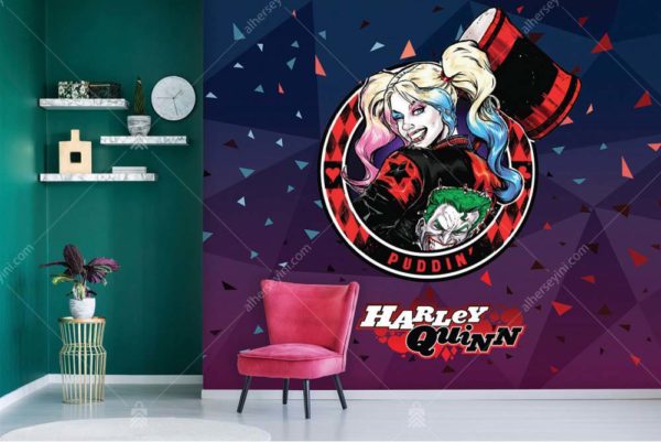 2064 Warner Bros Harley Quinn Çocuk Odası Poster Duvar Kağıdı Uygulama