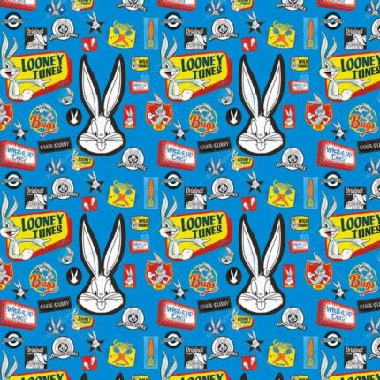 2092-4 Warner Bros Bugs Bunny Looney Tunes Çocuk Odası Duvar Posteri
