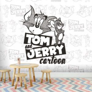 2105 Warner Bros Tom ve Jerry Looney Tunes Çocuk Odası Duvar Posteri Uygulama