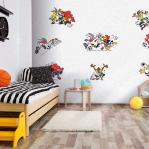 2127 Warner Bros Looney Tunes Çocuk Odası Duvar Posteri Uygulama