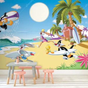 2169 Warner Bros Looney Tunes Çocuk Odası Duvar Posteri Uygulama