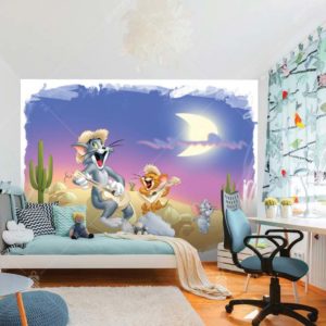 2171 Warner Bros Tom ve Jerry Looney Tunes Çocuk Odası Duvar Posteri Uygulama