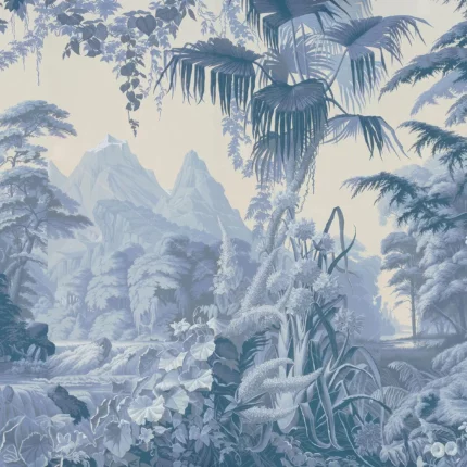 GRP020069 Tropikal Orman ve Şelale Poster Duvar Kağıdı