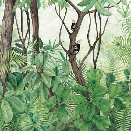 GRP030080 Tropik Ormandaki Maymunlar Poster Duvar Kağıdı