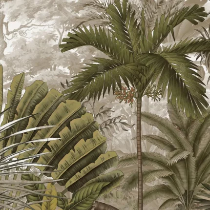 GRP040011 Tropik Ağaçlı Poster Duvar Kağıdı