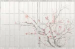 GRP090054 Soyut Tasarım Sakura Ağacı Poster Duvar Kağıdı