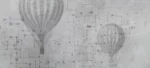 GRP480009 Çizim Tarzı Balonlar Poster Duvar Kağıdı