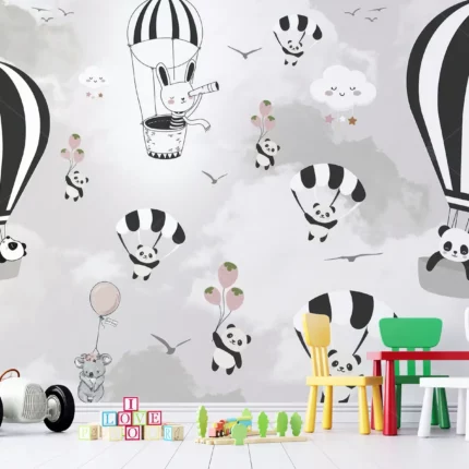 GRP480046 Uçan Pandalar ve Arkadaşları Poster Duvar Kağıdı