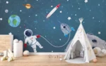 GRP510010 Uzay Temalı Çocuk Odası Poster Duvar Kağıdı