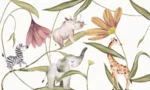 GRP540023 Yaprakların Arasındaki Hayvanlar Poster Duvar Kağıdı