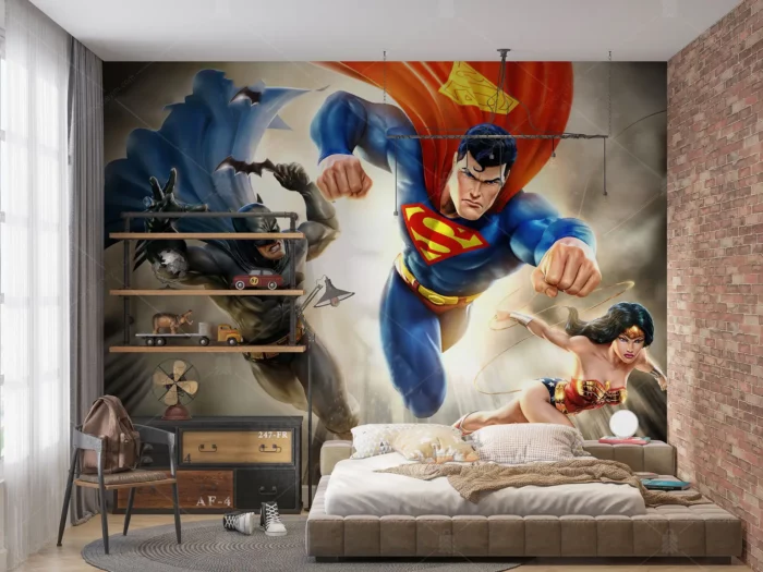 GRP570024 Superman Batman ve Wonder Woman Poster Duvar Kağıdı