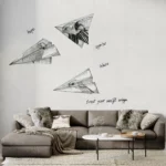 GRP750206 Origami Uçaklar Poster Duvar Kağıdı