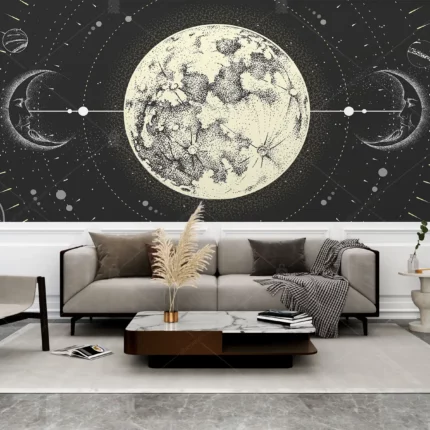 GRP800022 Ay Evreleri Astroloji Poster Duvar Kağıdı