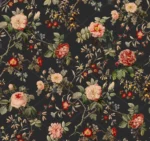 GRP830060 Barok Çiçek Desenli Poster Duvar Kağıdı