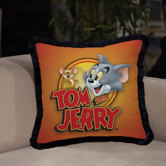 Tom and Jerry Desenli Dekoratif Kırlent EY358